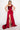 Rosette Shoulder Drape Gown