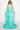 Ruffled V-Neck Watercolor Gown