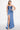 Blue Satin Illusion Gown