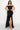 Off-Shoulder Ruffle Wrap Gown
